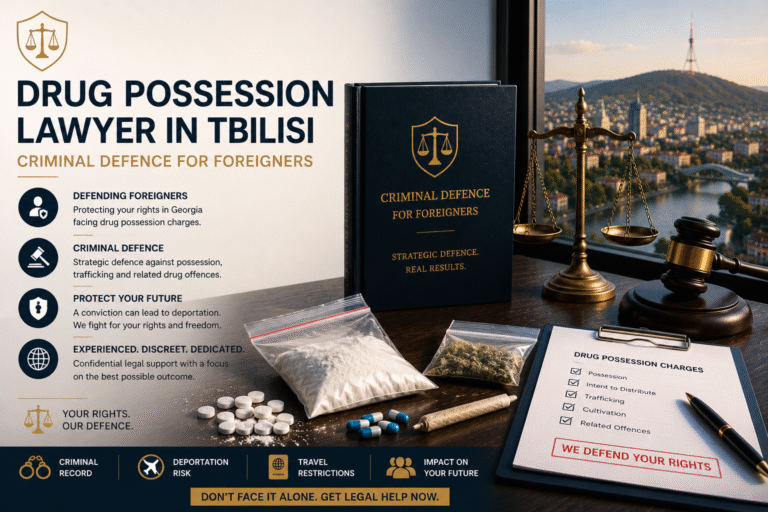 Drug Possession Lawyer in Tbilisi - Criminal Defence for Foreigners