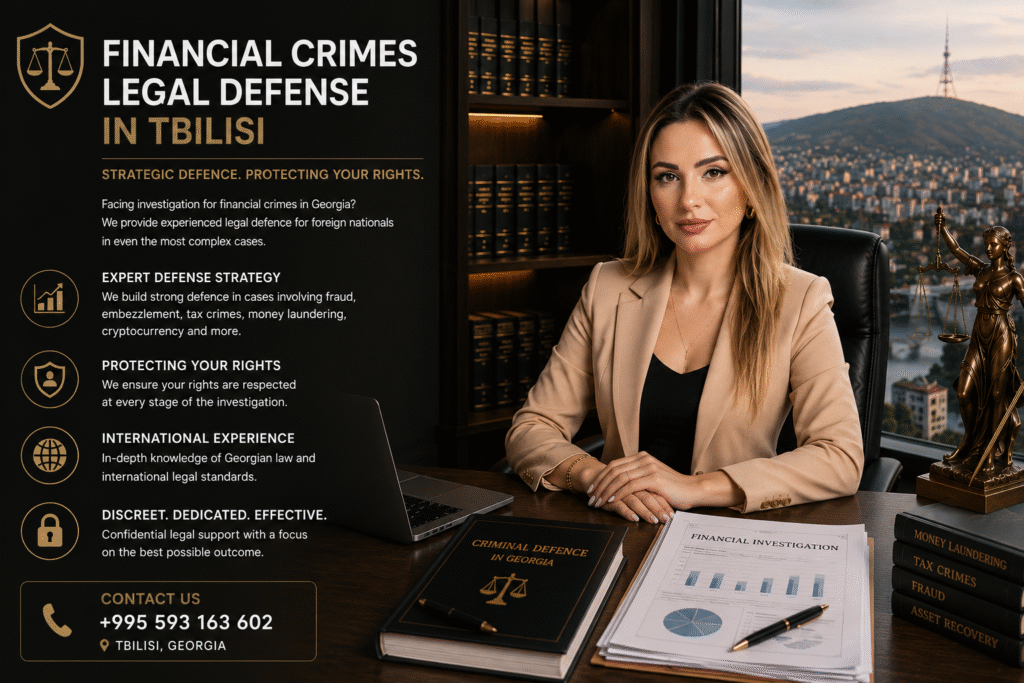 Financial Crimes Legal Defense in Tbilisi - Tamta Zarnadze.