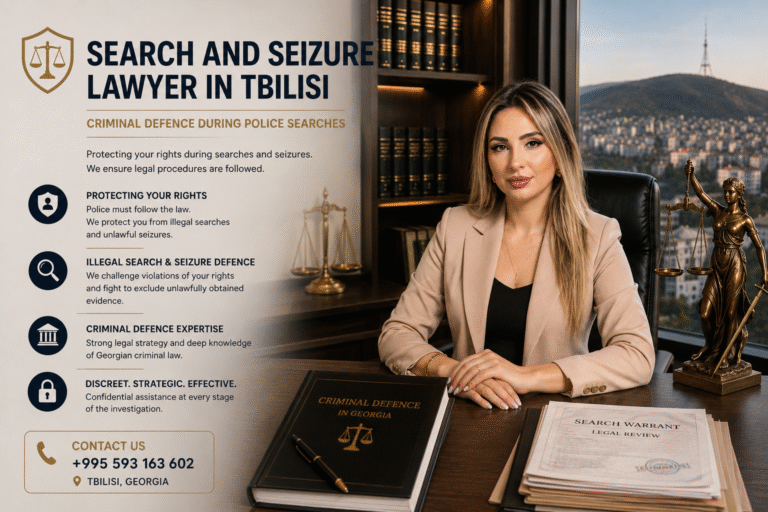 Search and Seizure Lawyer in Tbilisi — Criminal Defence During Police Searches