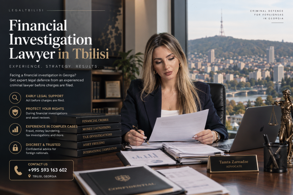 Financial Investigation Lawyer in Tbilisi — Criminal Defence in Georgia