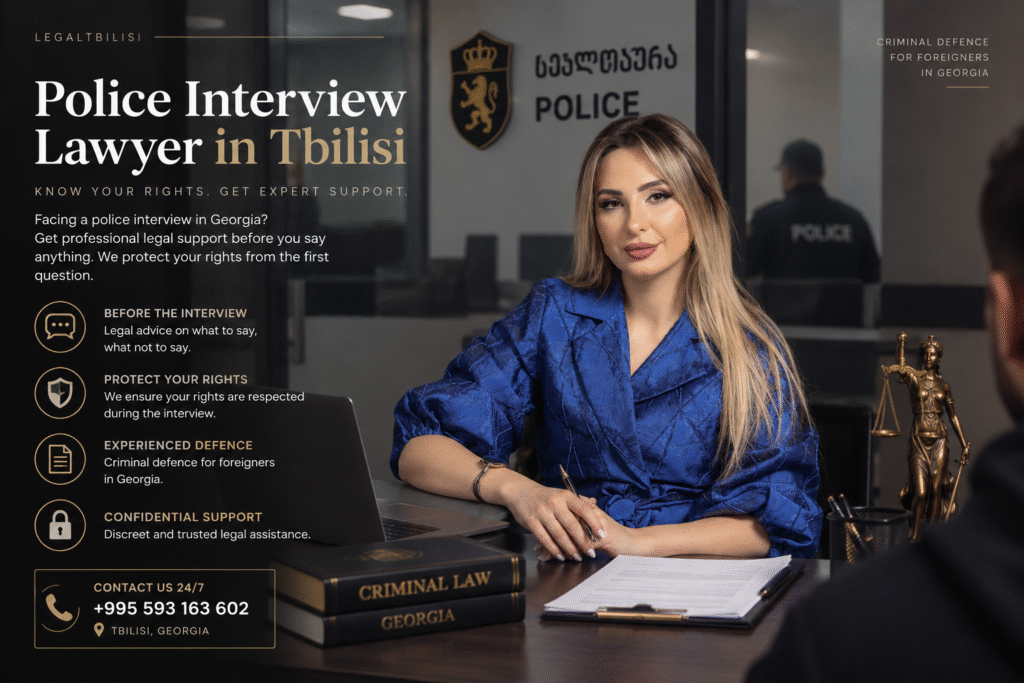 Police Interview Lawyer in Tbilisi — Legal Advice Before Police Questioning in Georgia