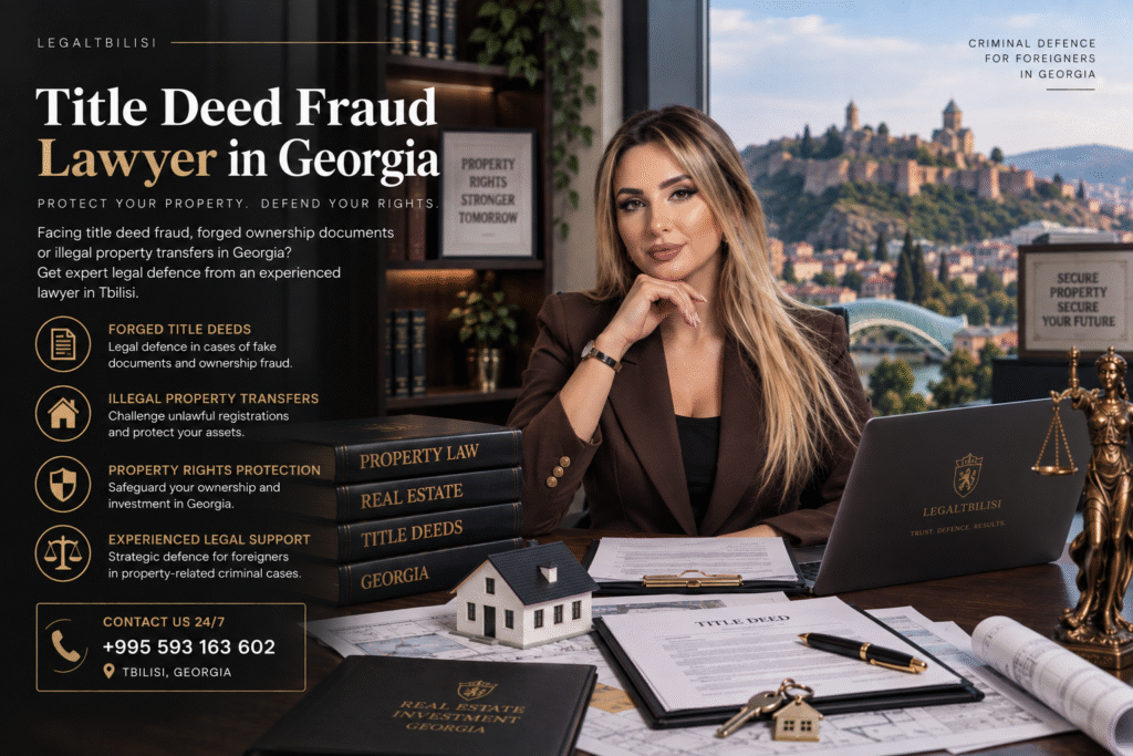 Title Deed Fraud Lawyer in Tbilisi — Property Ownership Fraud in Georgia